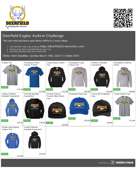 Eagles Autism Challenge DTS Apparel
